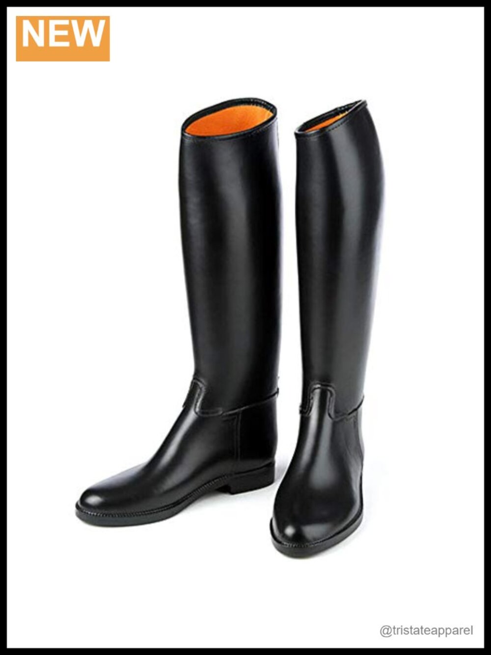 Lined Rubber Equestrian Derby Boots Women's Mid-Calf Pull-On